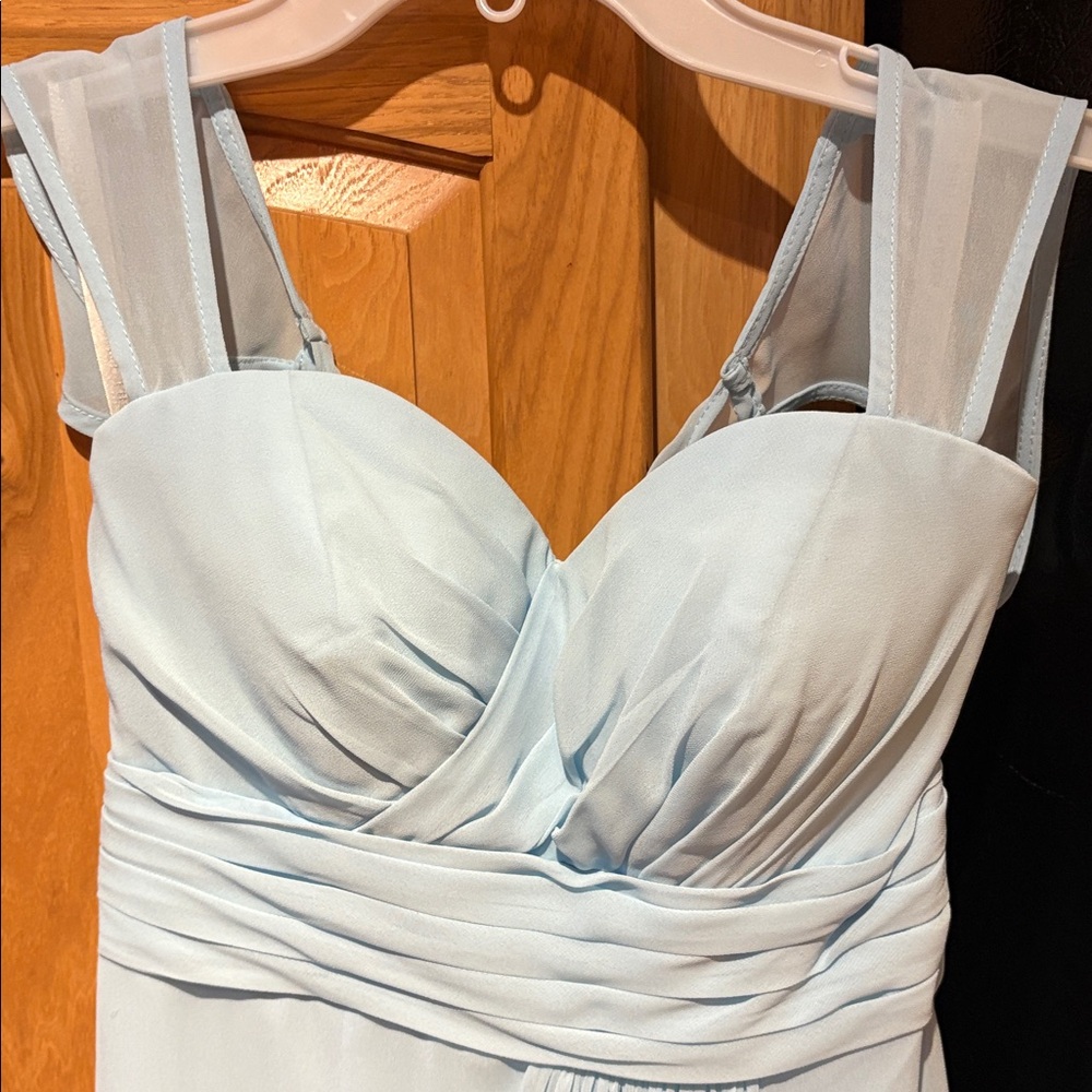 Bill Levkoff Light Blue Maxi Dress - Picture 2 of 8